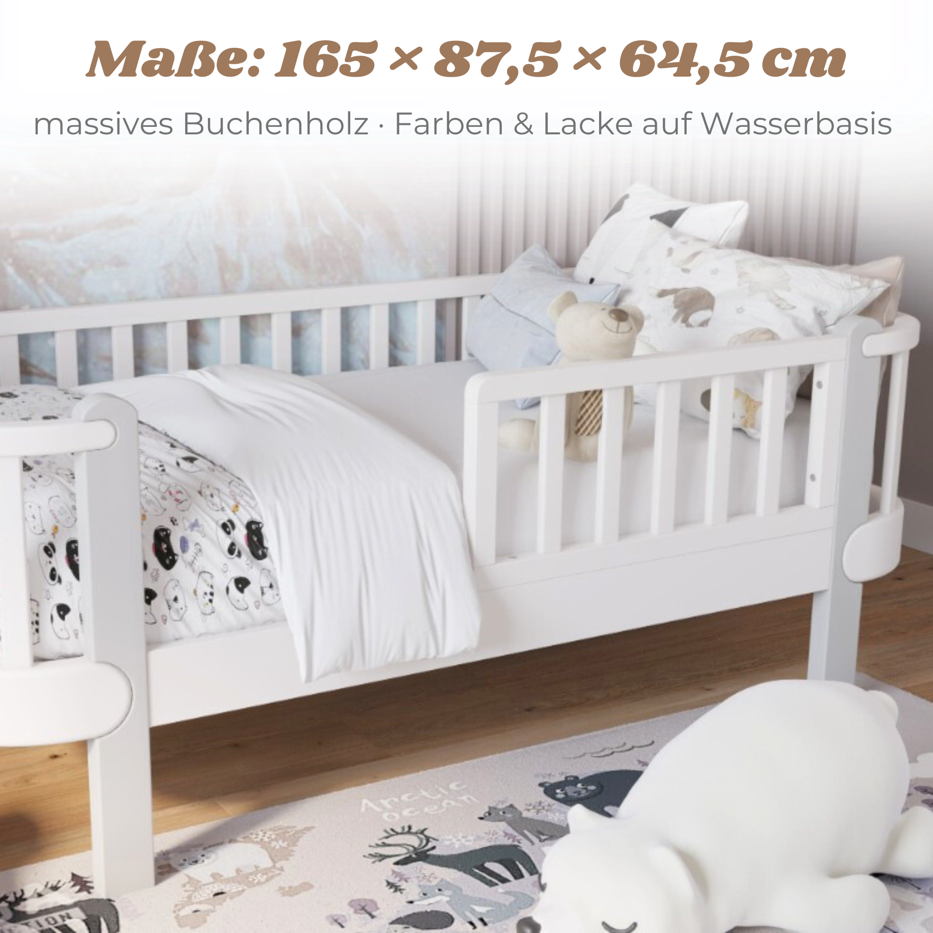 LIONHERZ YappyÉtude JUNIOR letto 160x80 marrone bianco