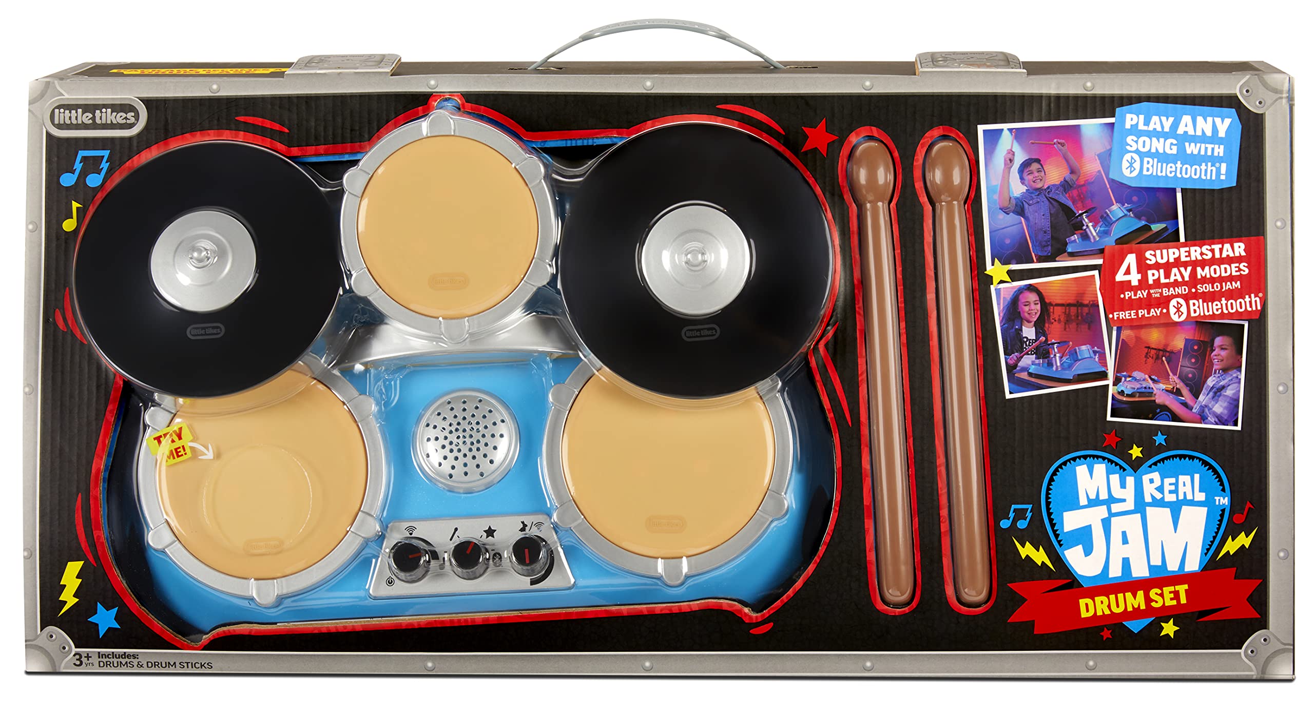 Little Tikes My Real Jam batteria bluetooth con bacchette