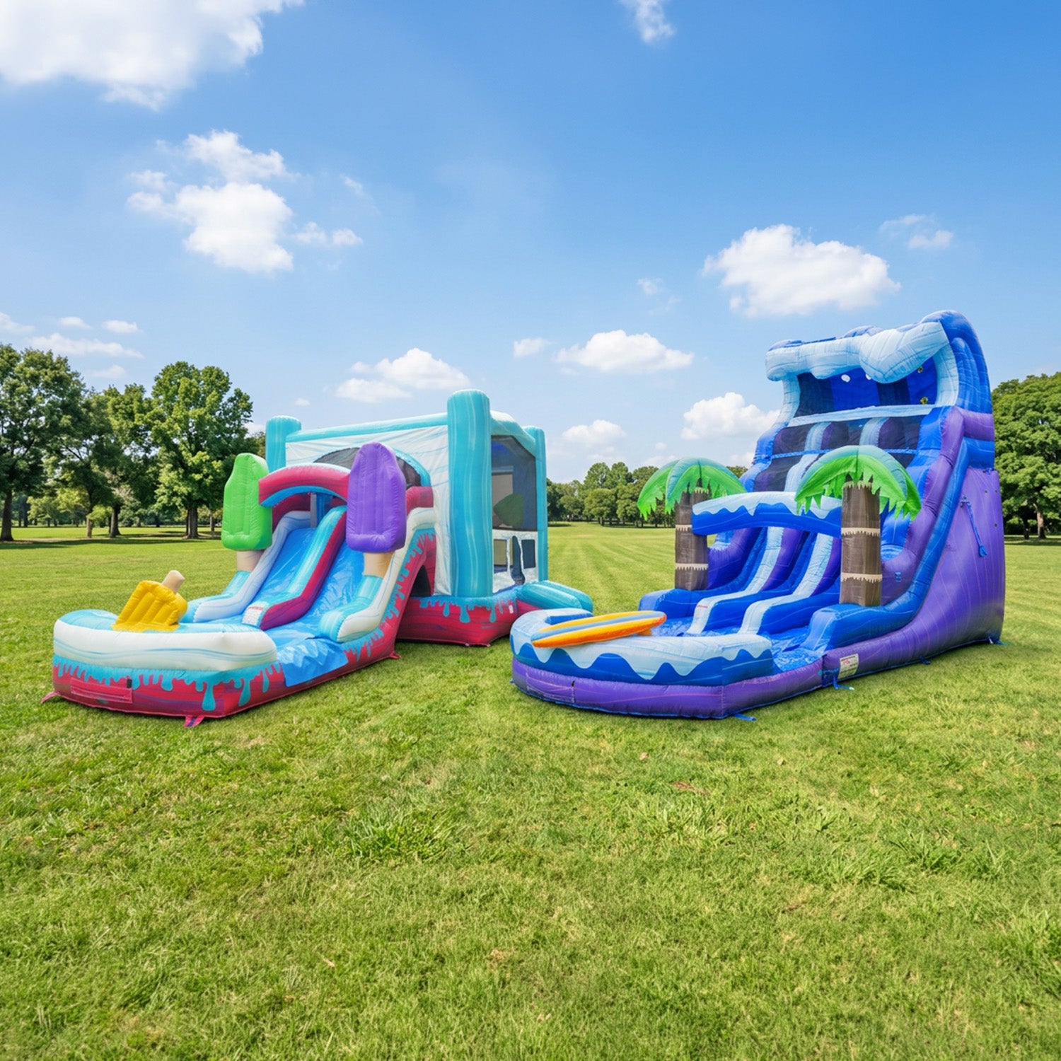 XJUMP Bundles Dual Slide Fleet scivolo gonfiabile doppia piscina