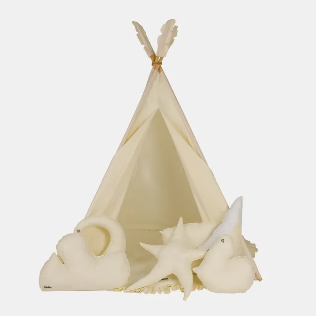 Mondino Basic Teepee Tenda Indiana Bambini Rosa Cipria Large 120x120x160