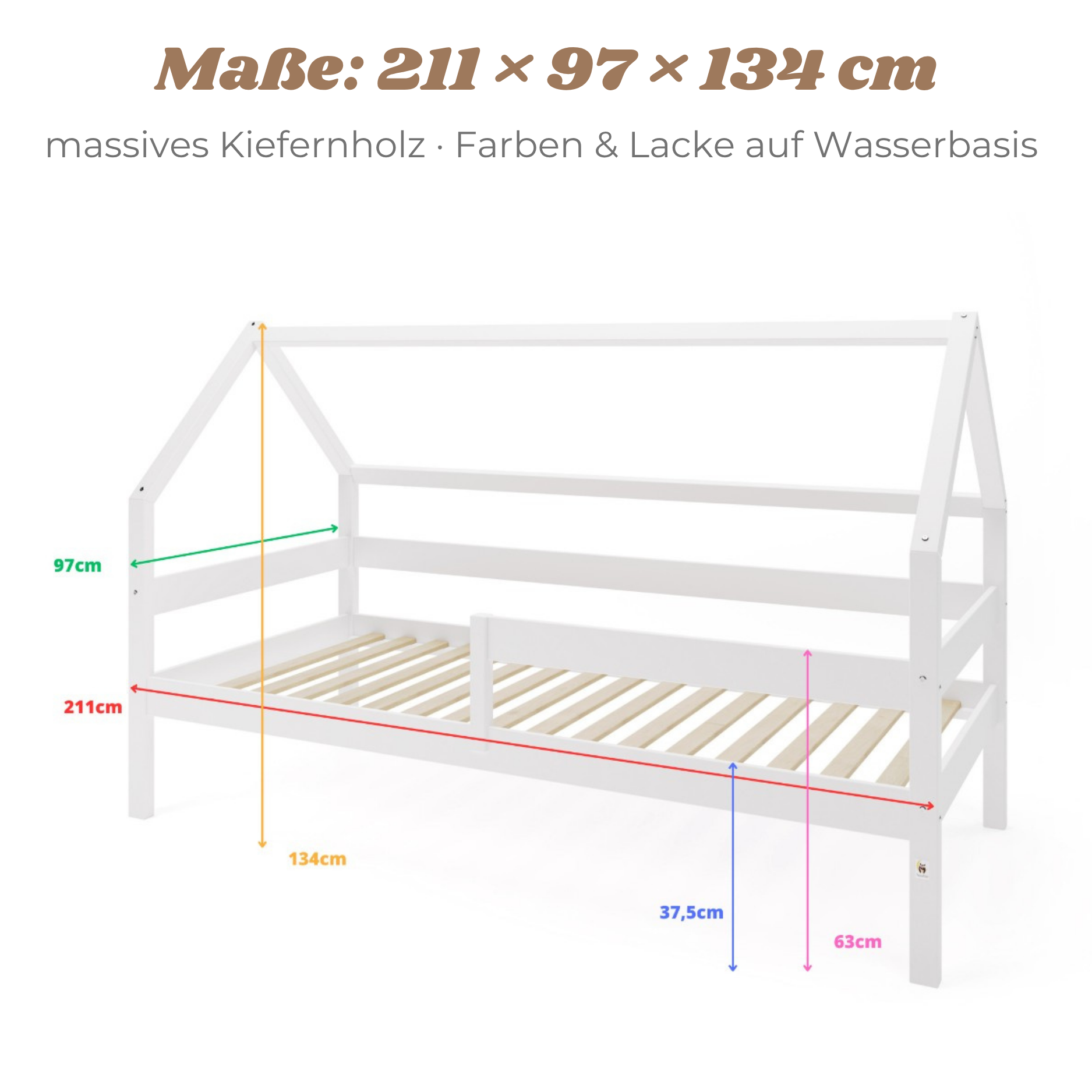 Lionherz YappySole MAXI letto casetta 200x90 2 cassetti