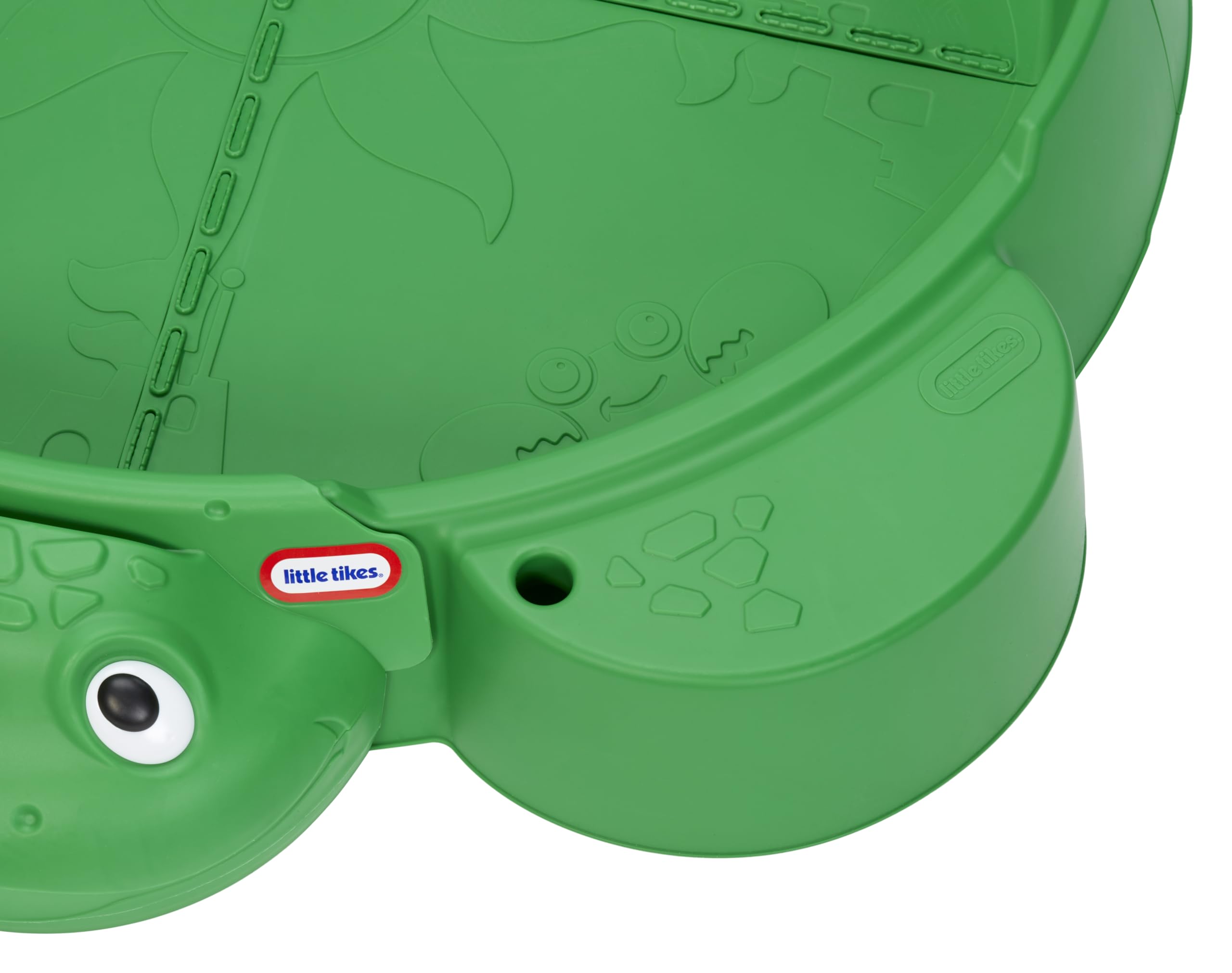 Little Tikes Turtle Sabbiera Tartaruga Verde 4 Posti con Coperchio