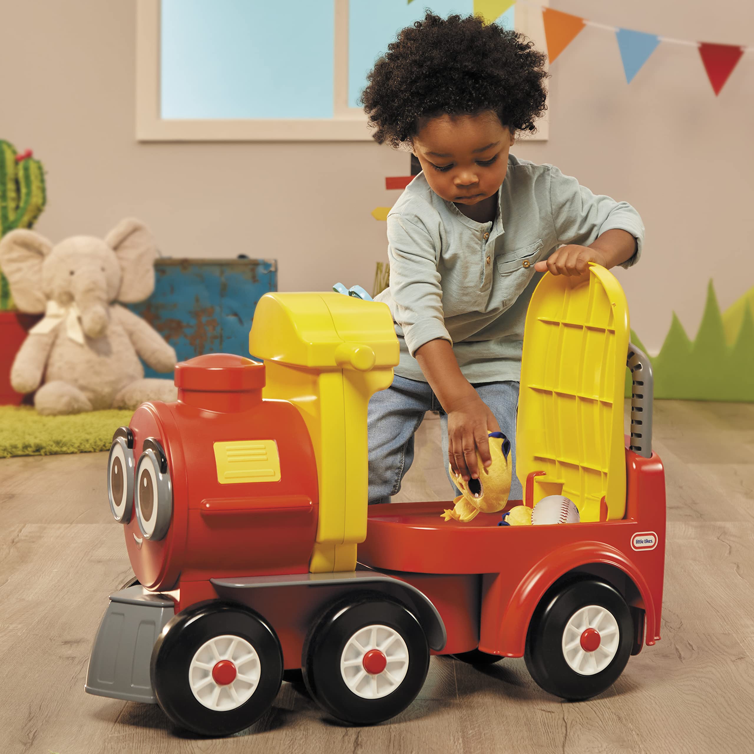 Little Tikes Cozy Train Trenino Cavalcabile con binari 1-5 anni