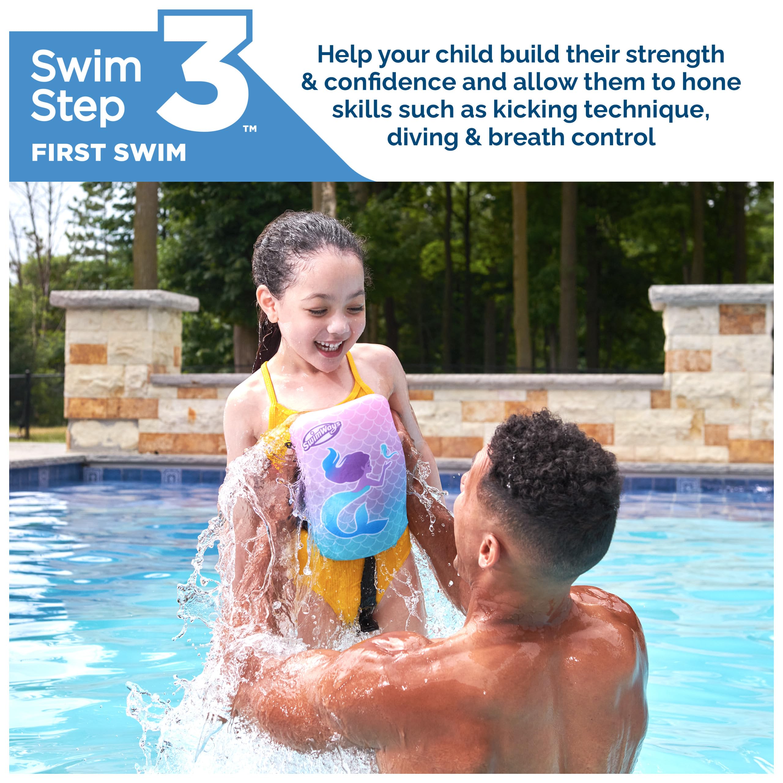 Swimways First Swim PowerSwimr Sirena Aiuto Nuoto Taglia M