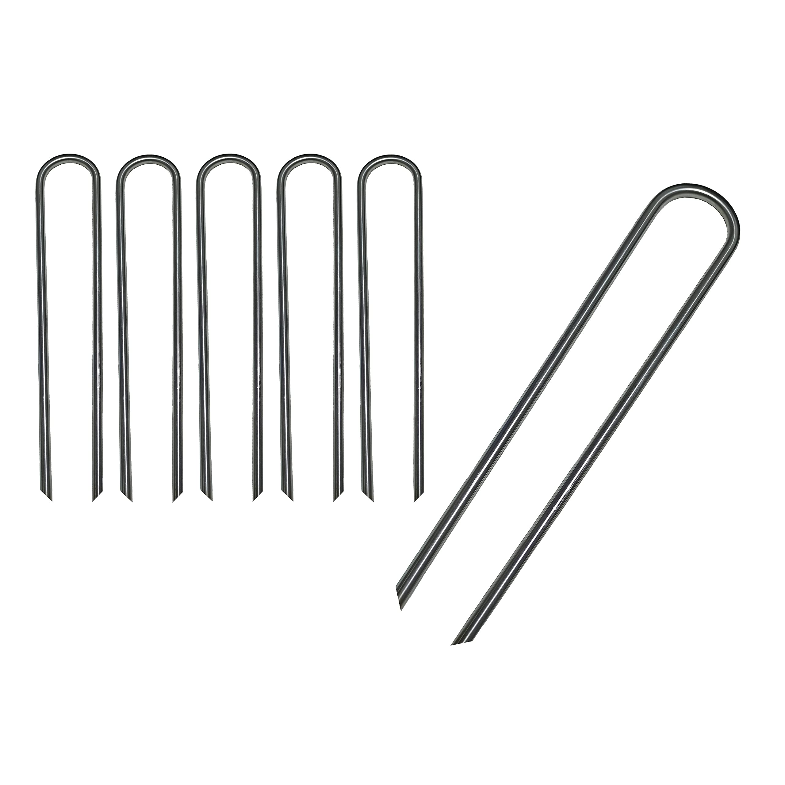 Clever Leon Picchetti Trampolino Acciaio Inox 6 Pezzi