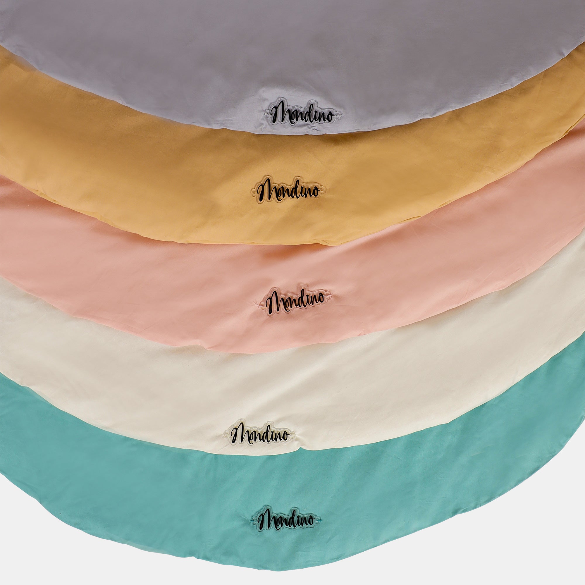 Mondino Tappeto Rotondo Bambini Cotone Crema Small 120 cm