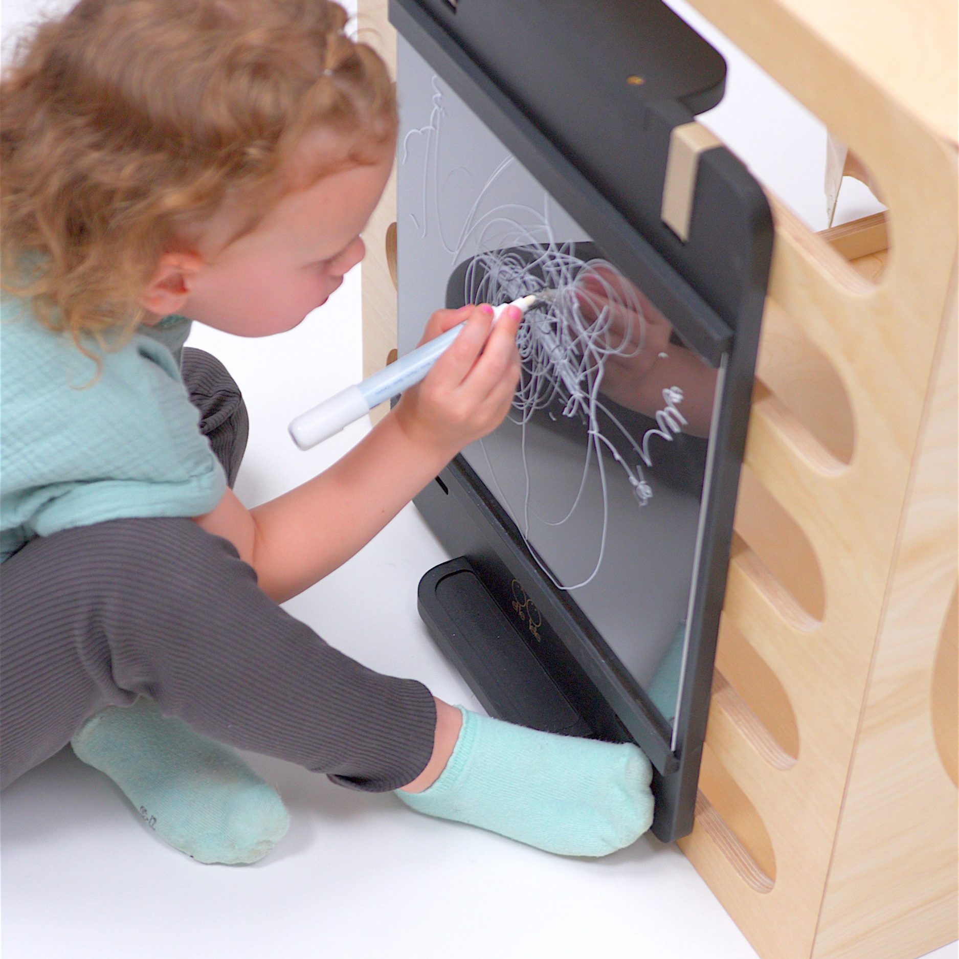 Lionherz Maltafel lavagna bambini bifacciale accessorio torre legno