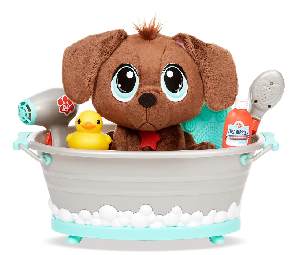 Little Tikes Rescue Tales Scrub'n Groom vasca bagno peluche Chocolate Lab