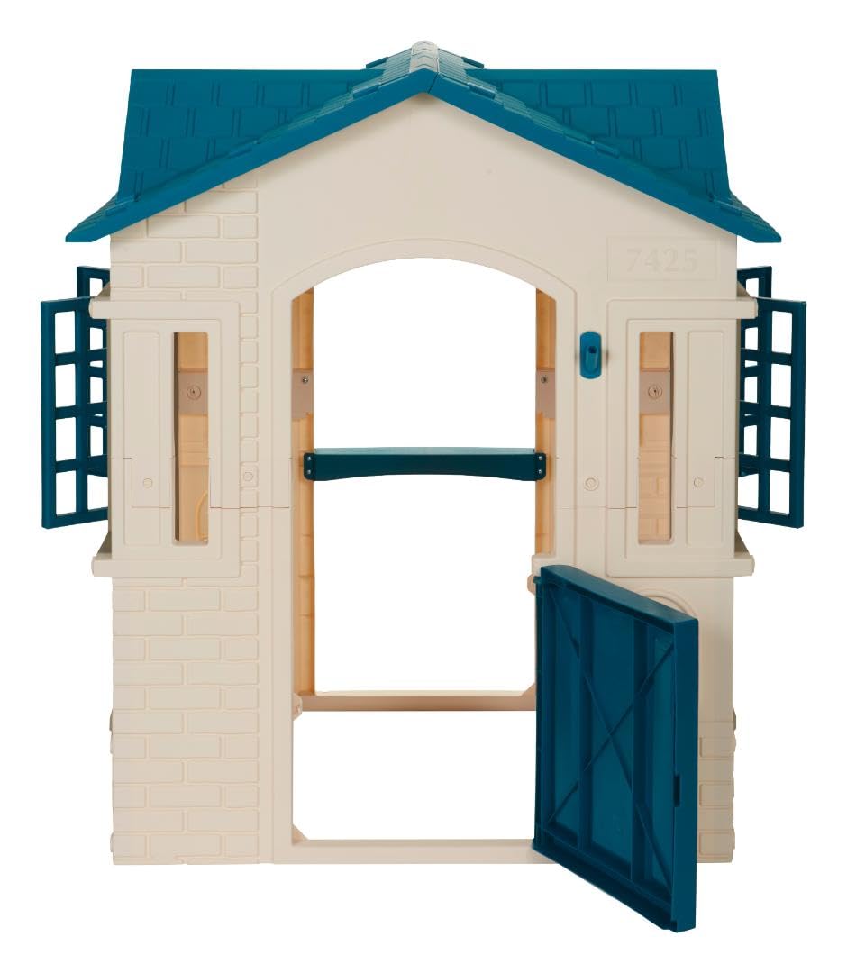 Little Tikes Cape Cottage casetta bambini blu-bianca 2 porte