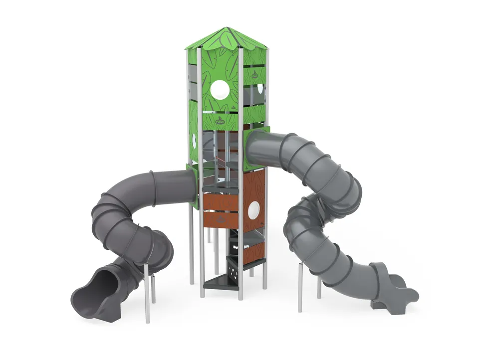 Pozza 1865 Babele H440 Leaves torre gioco esterno parchi
