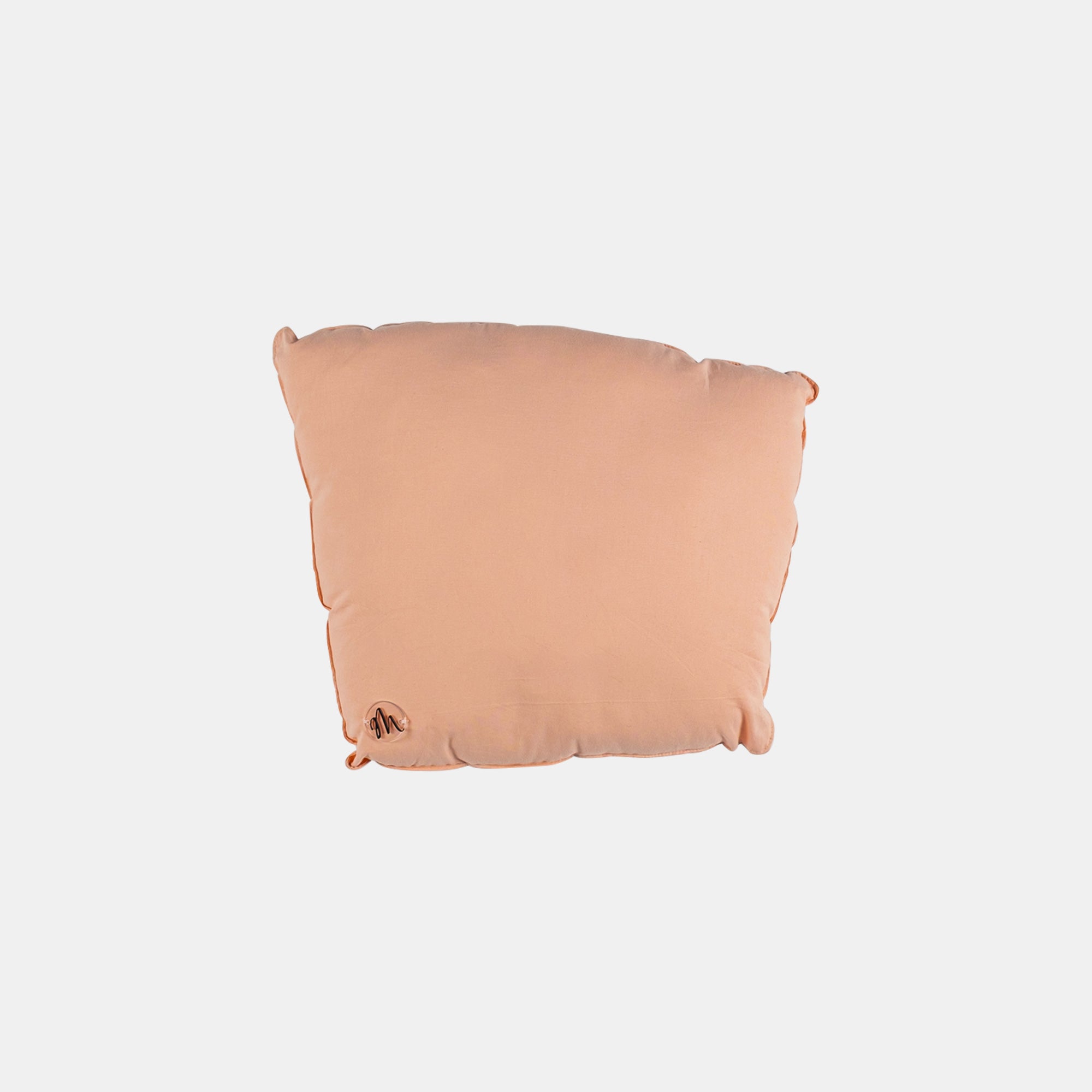 Mondino Cuscino Quadrato Bambini Cotone Avorio Fatto a Mano