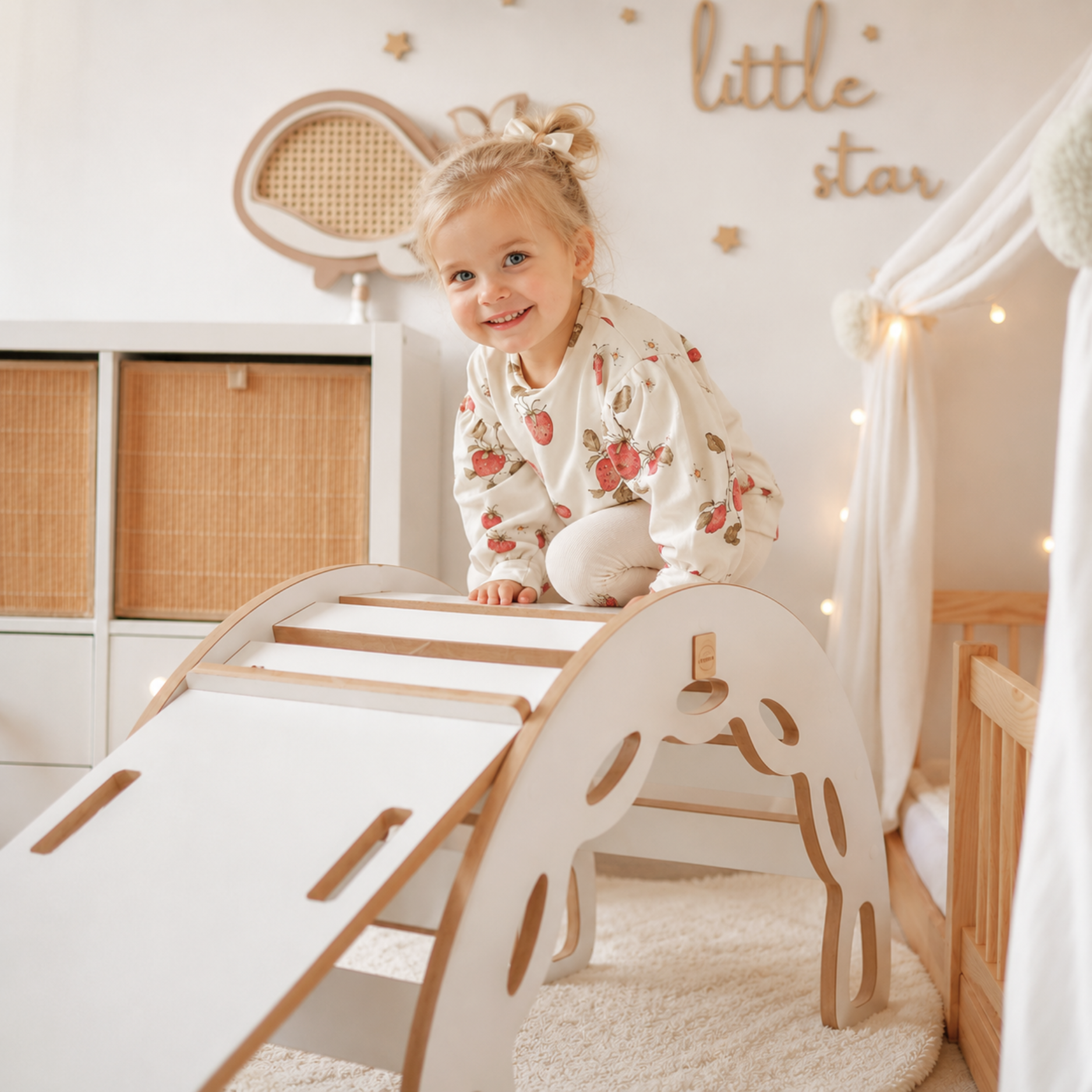 Lionherz Big Rocker 3in1 Dondolo Legno Bianco 90 cm