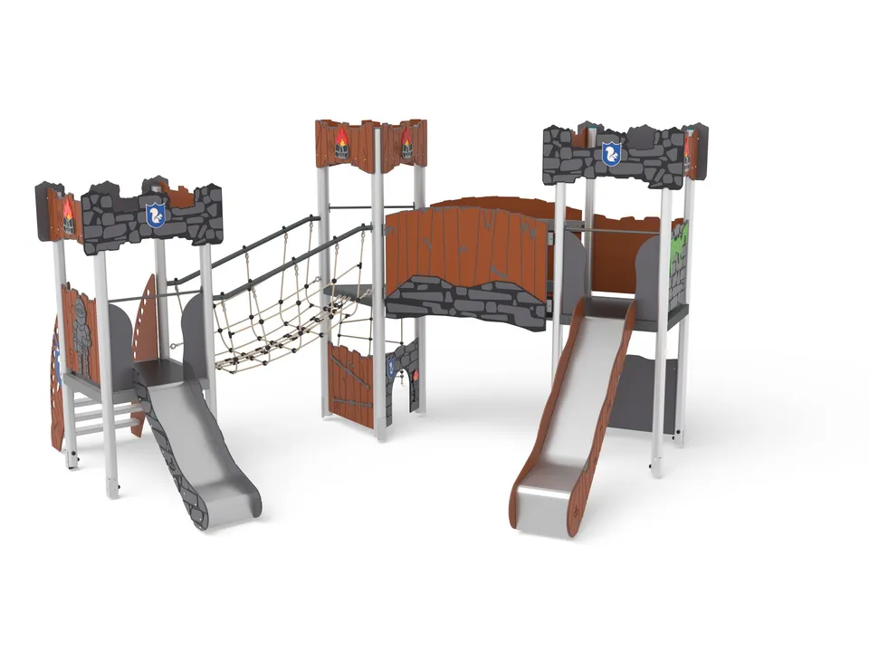 Pozza 1865 Elba struttura gioco Medieval torri scivolo