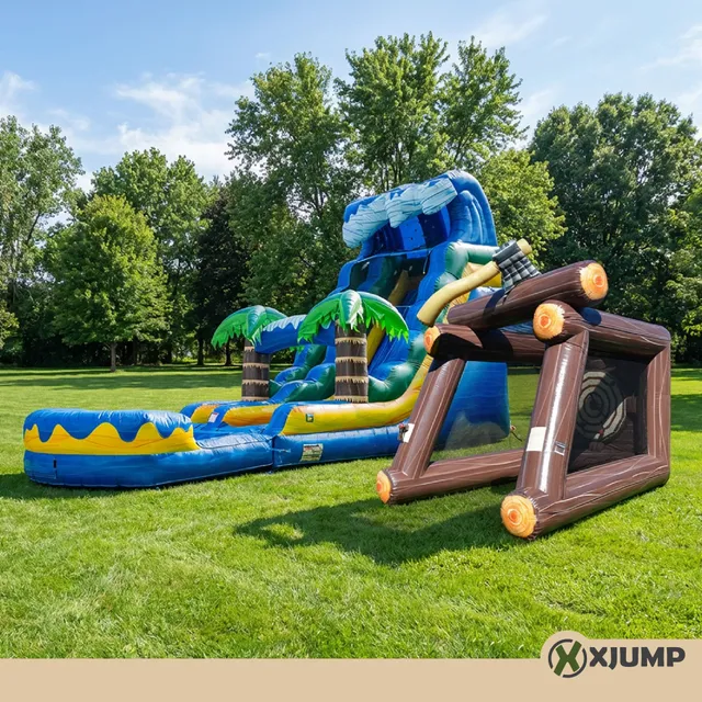 XJUMP Bundles Slide Strike Scivolo Acqua + Gioco gonfiabile