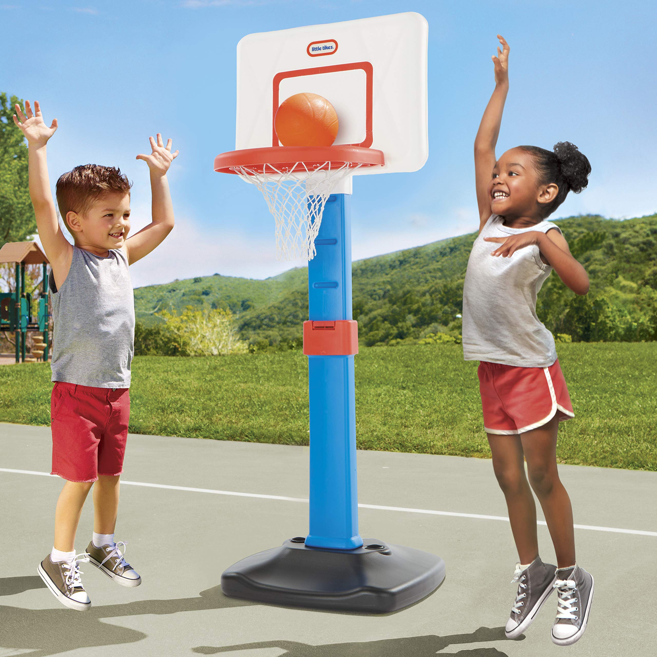Little Tikes TotSports canestro basket regolabile con palla