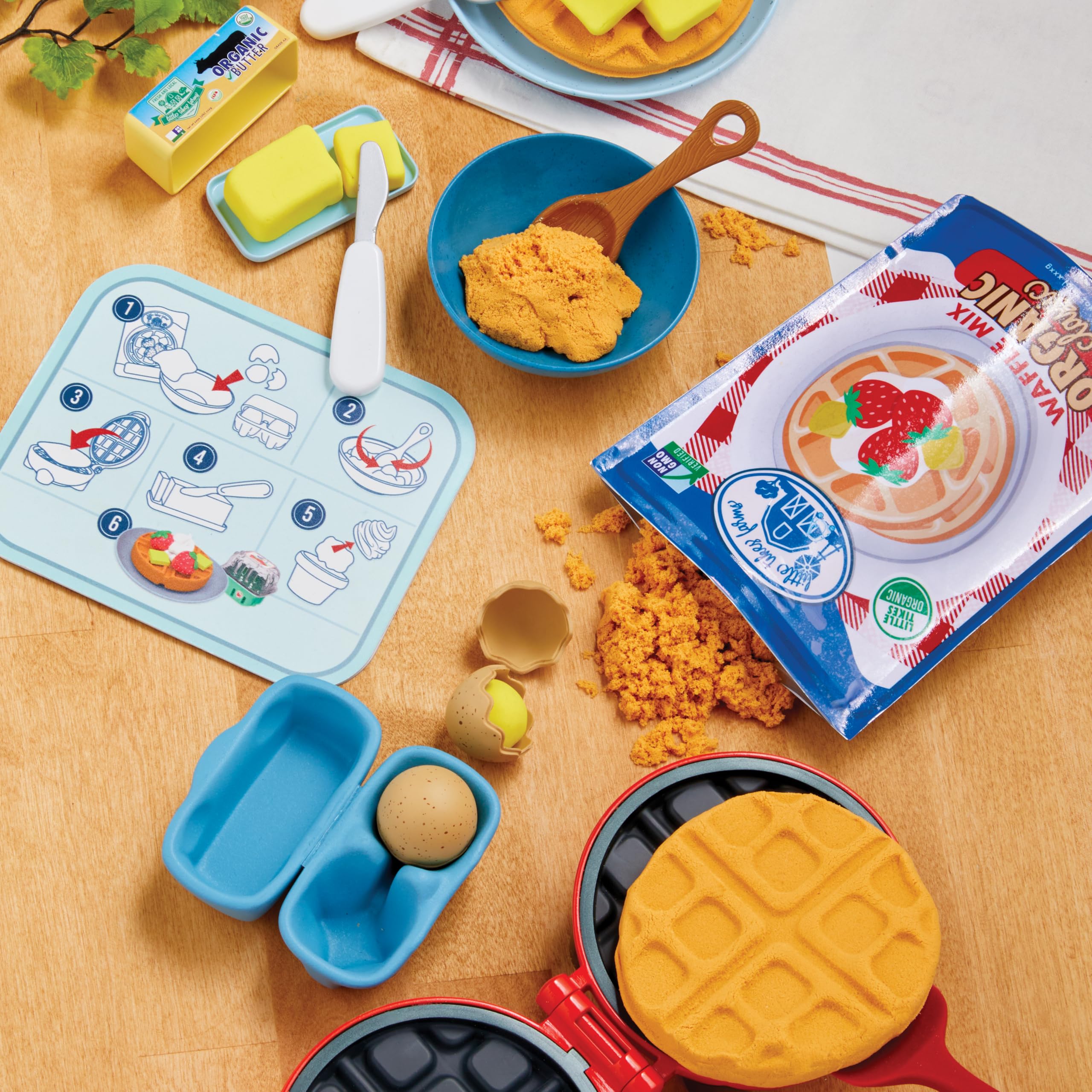 Little Tikes Creative Chefs Waffle Kit Cucina Bianco 18 Pezzi