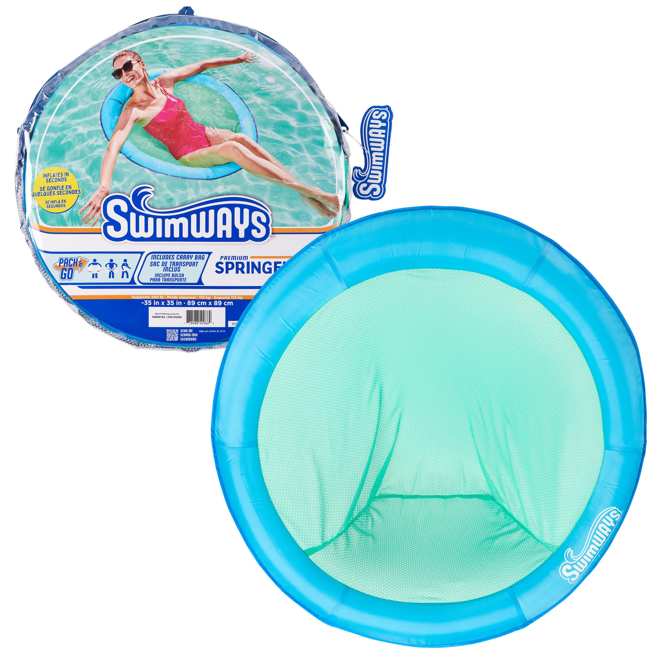 Swimways Spring Float Papasan materassino piscina blu 89 cm