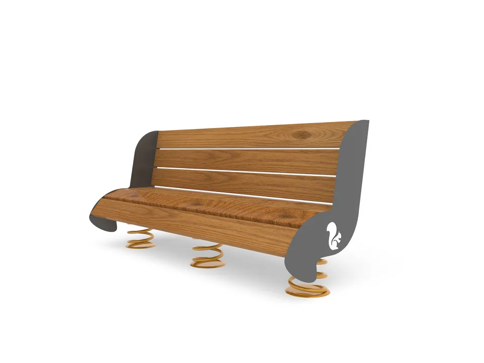 Pozza 1865 Arredo Urbano Panchina Lumea a molla parchi