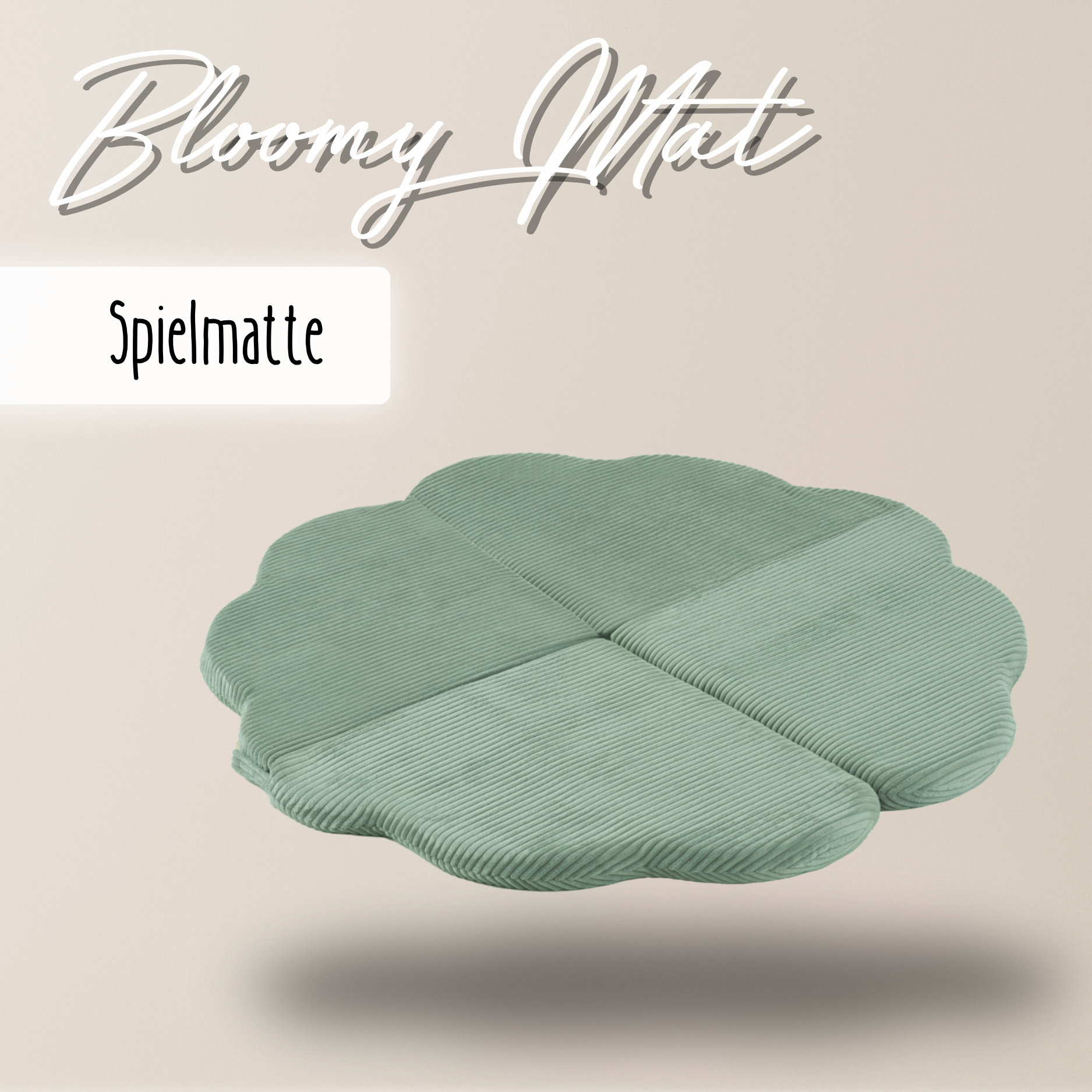 LIONHERZ Bloomy Mat Tappeto Gioco 115 cm Salvia