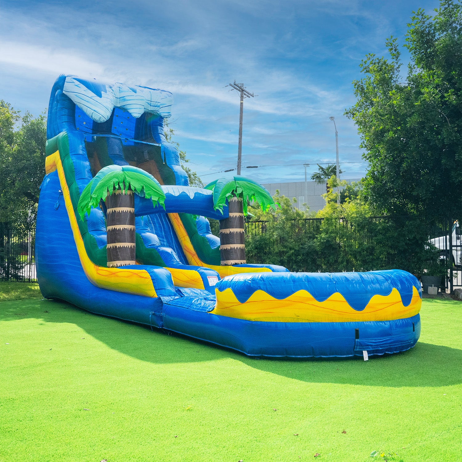 XJUMP Surf Beach 19 FT scivolo gonfiabile acqua senza soffiatore PVC