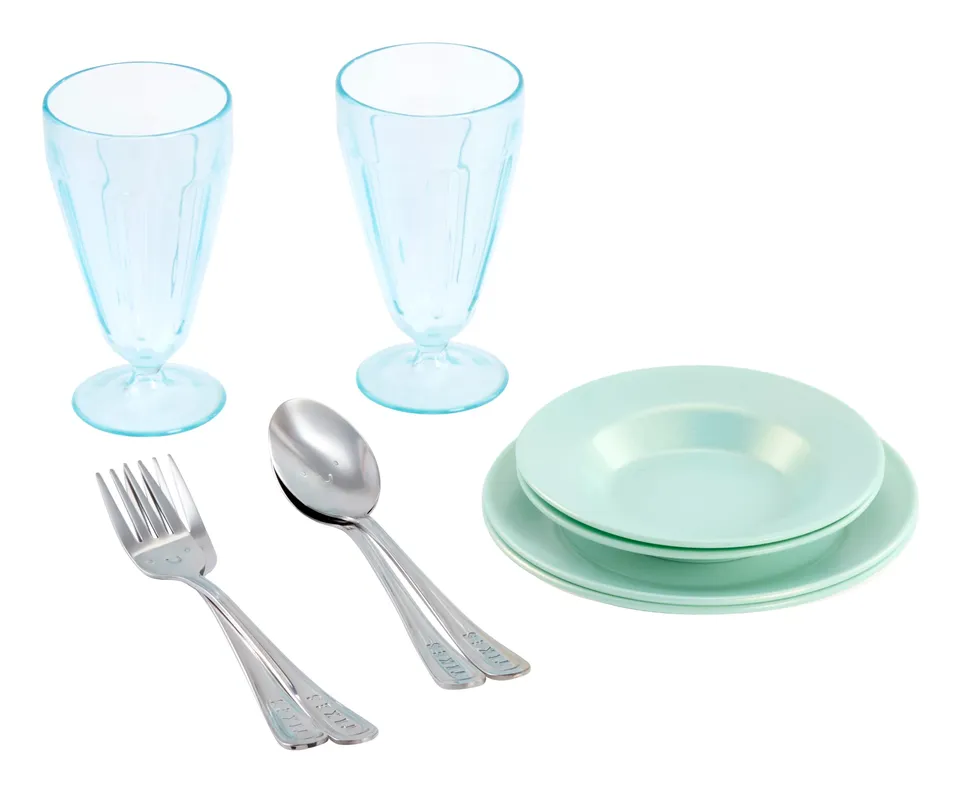 Little Tikes Sweet Spaces set stoviglie azzurro 6 pezzi