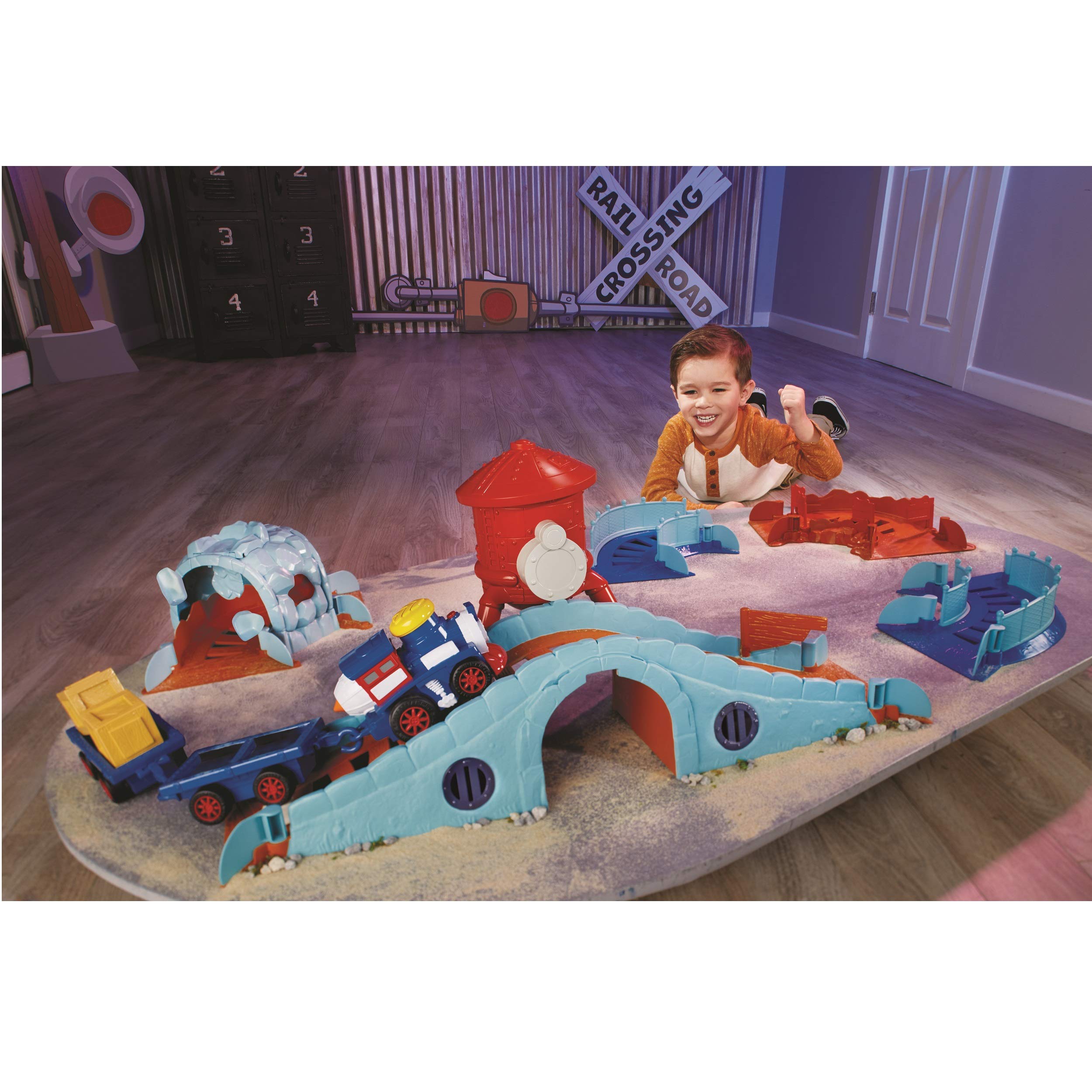 Little Tikes Slammin' Racers Railroad Raceway pista trenino con treno
