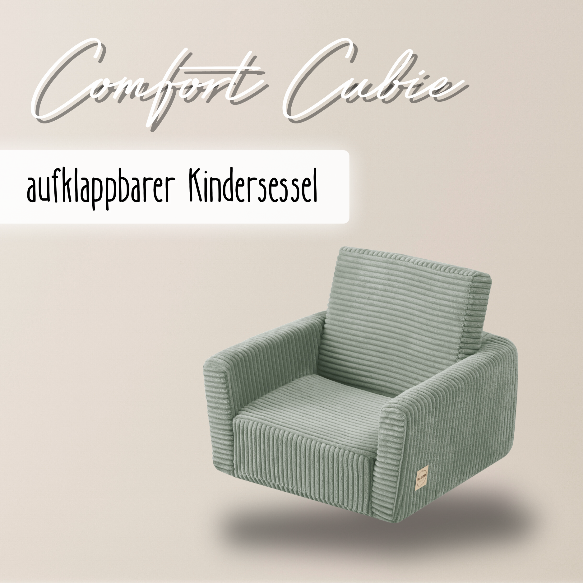 LIONHERZ Comfort Cubie poltrona bambini Salvia cord 2in1