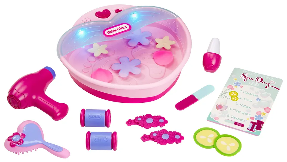 Little Tikes Play Pamper Set Spa Bambini 17 accessori 2+ anni