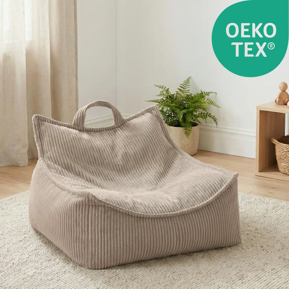 Lionherz Puffy Nest pouf bambini taupe 67x77x50 corda