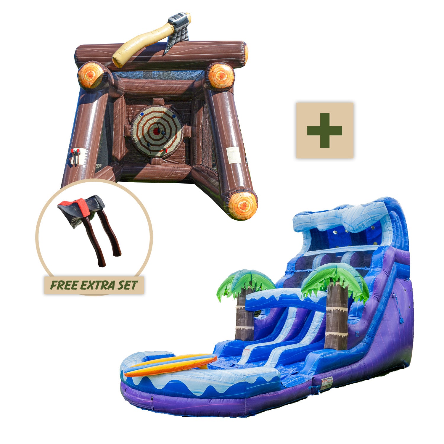 XJUMP Splash Throw bundle scivolo acqua doppia corsia