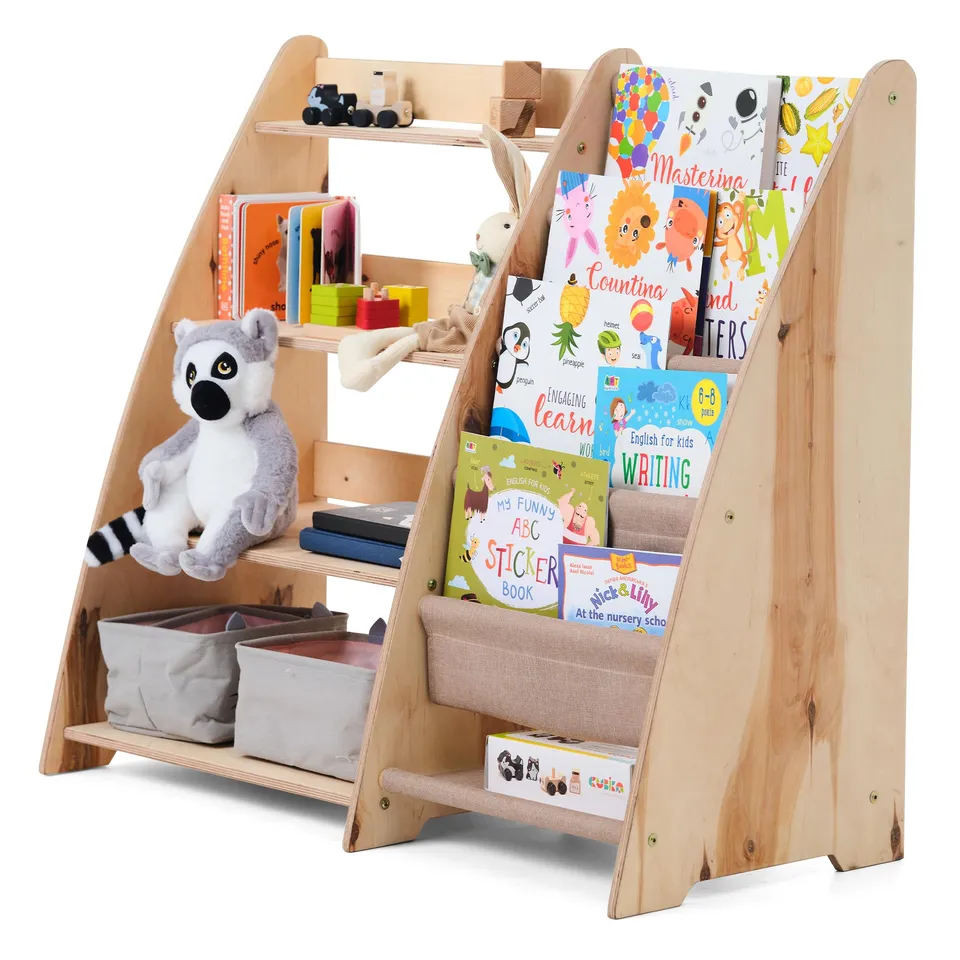 Goodevas Mensola Cameretta libreria bambini legno beige media