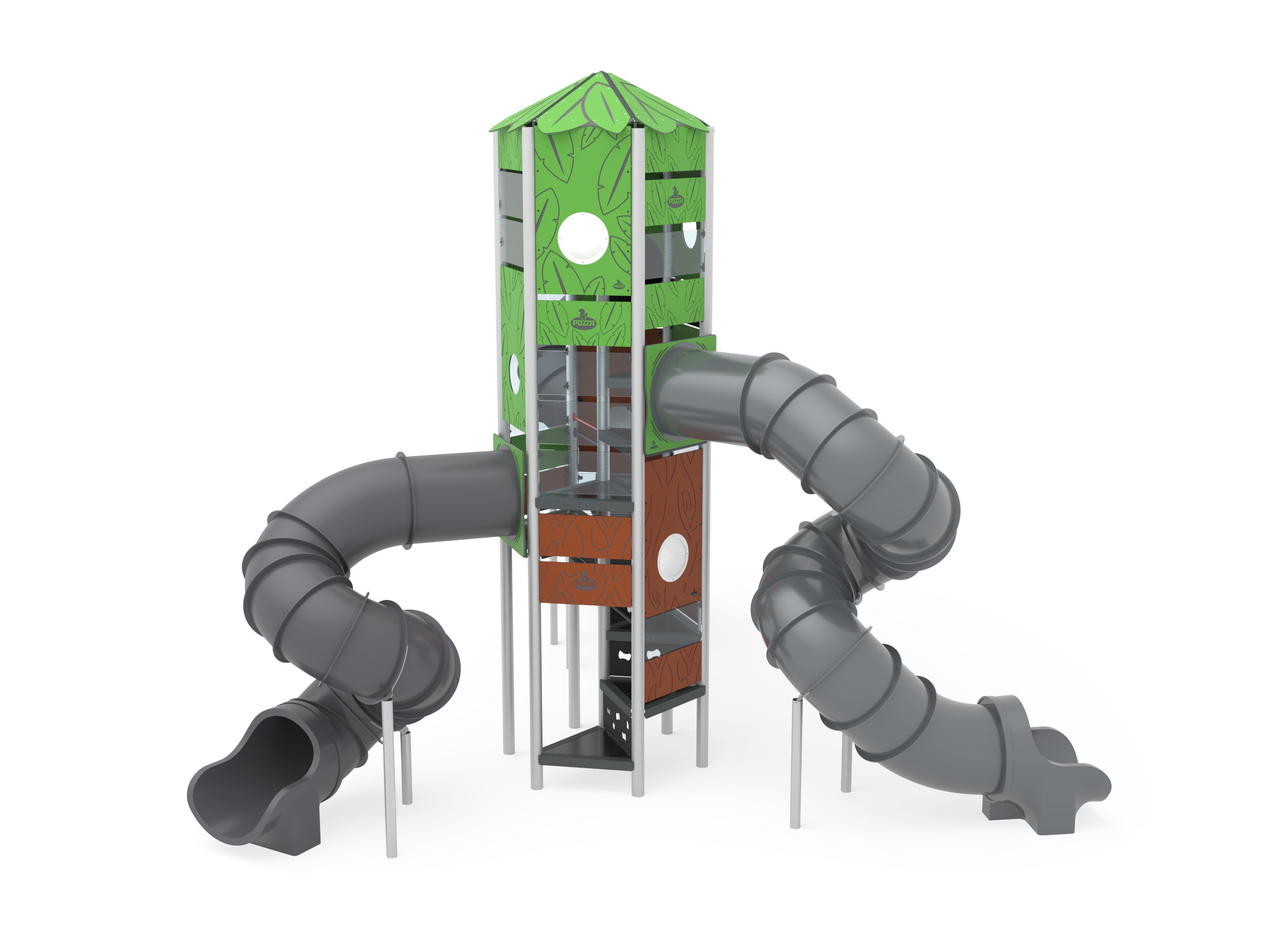 Pozza 1865 Babele H440 Leaves torre gioco esterno parchi