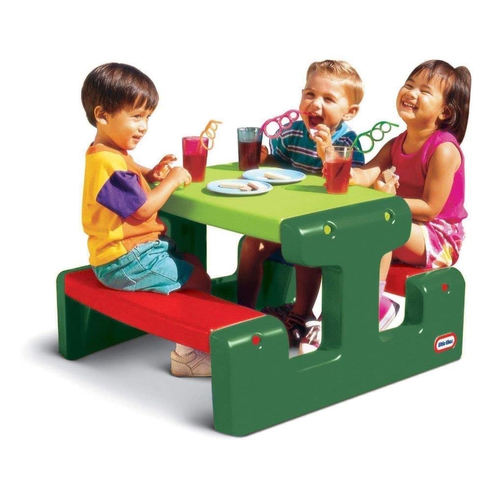 Little Tikes Furniture Tavolo Picnic Primary 4 bambini
