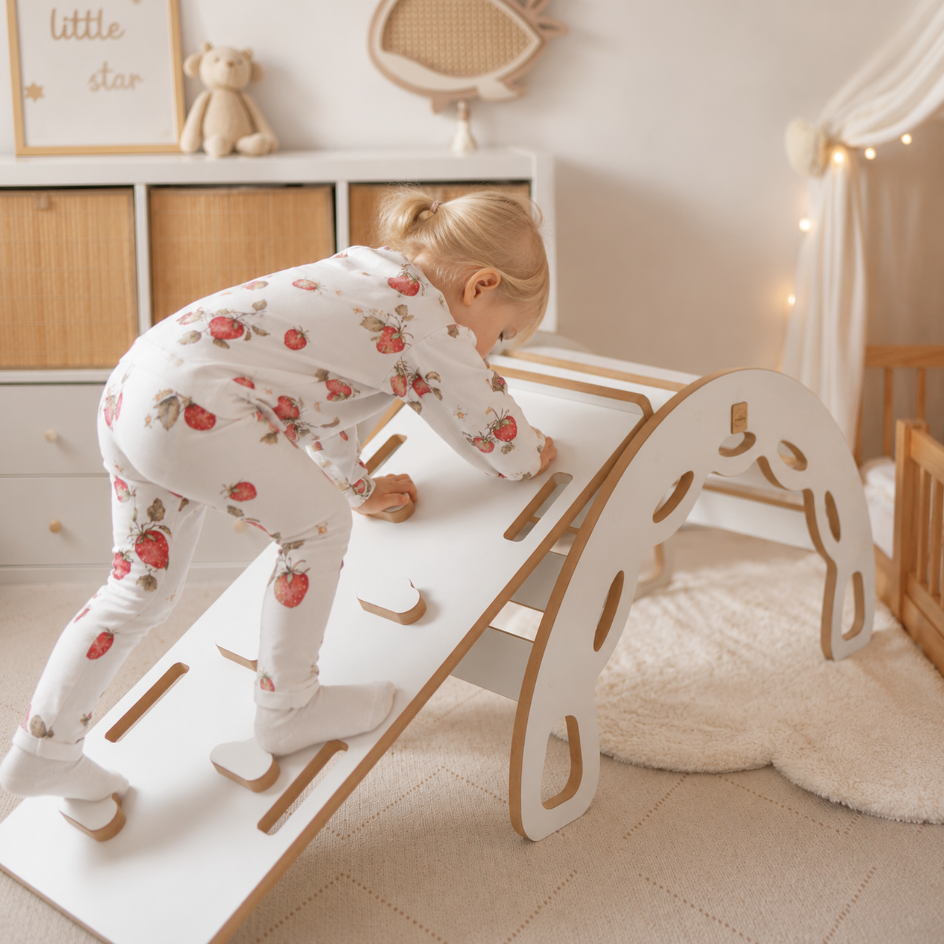 Lionherz Big Rocker 3in1 Dondolo Legno Bianco 90 cm