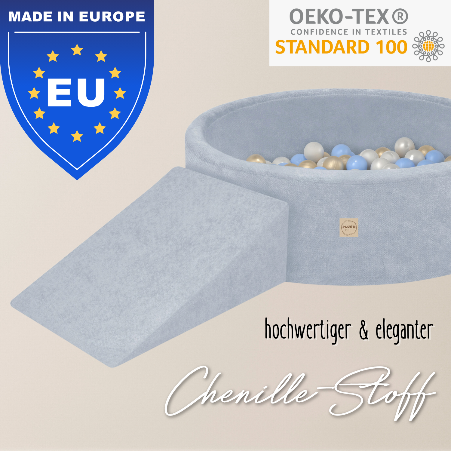 LIONHERZ Nilly Slide cuneo gioco 60x45x20cm Eisblau schiuma