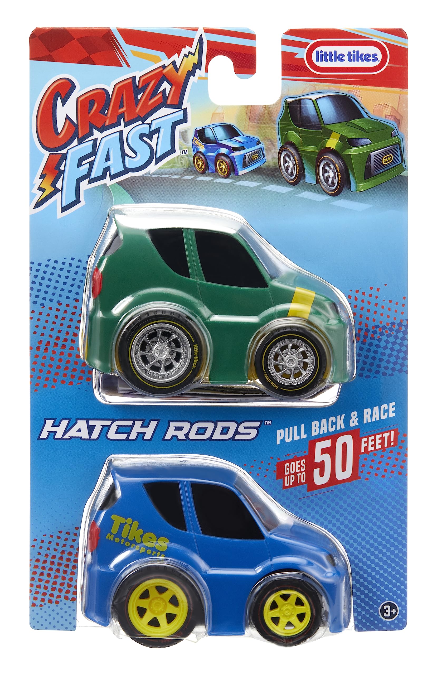 Little Tikes Crazy Fast Cars 2 Pack Series 4 macchinine Hatch Rods