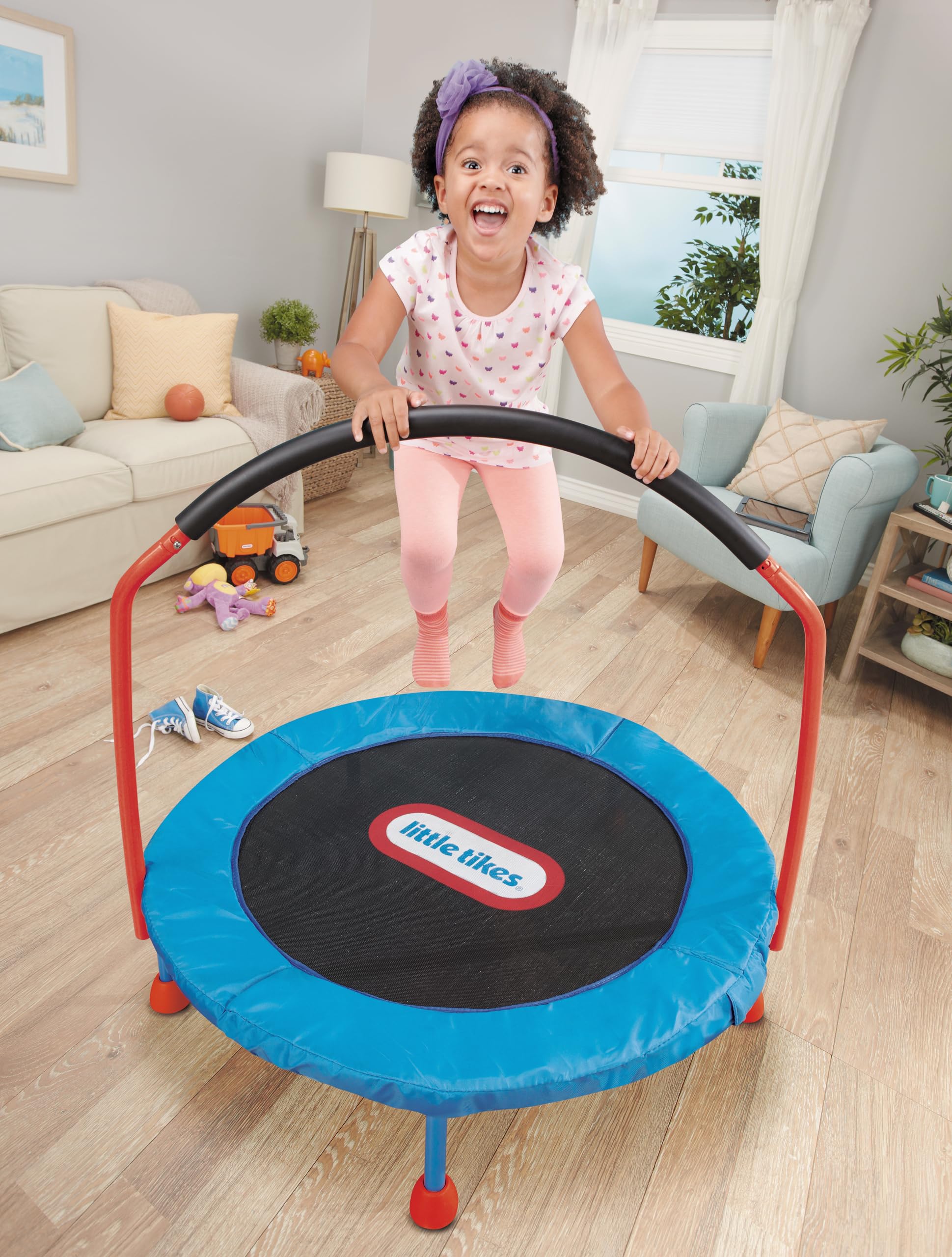 Little Tikes Easy Store trampolino 91,5 cm con maniglia