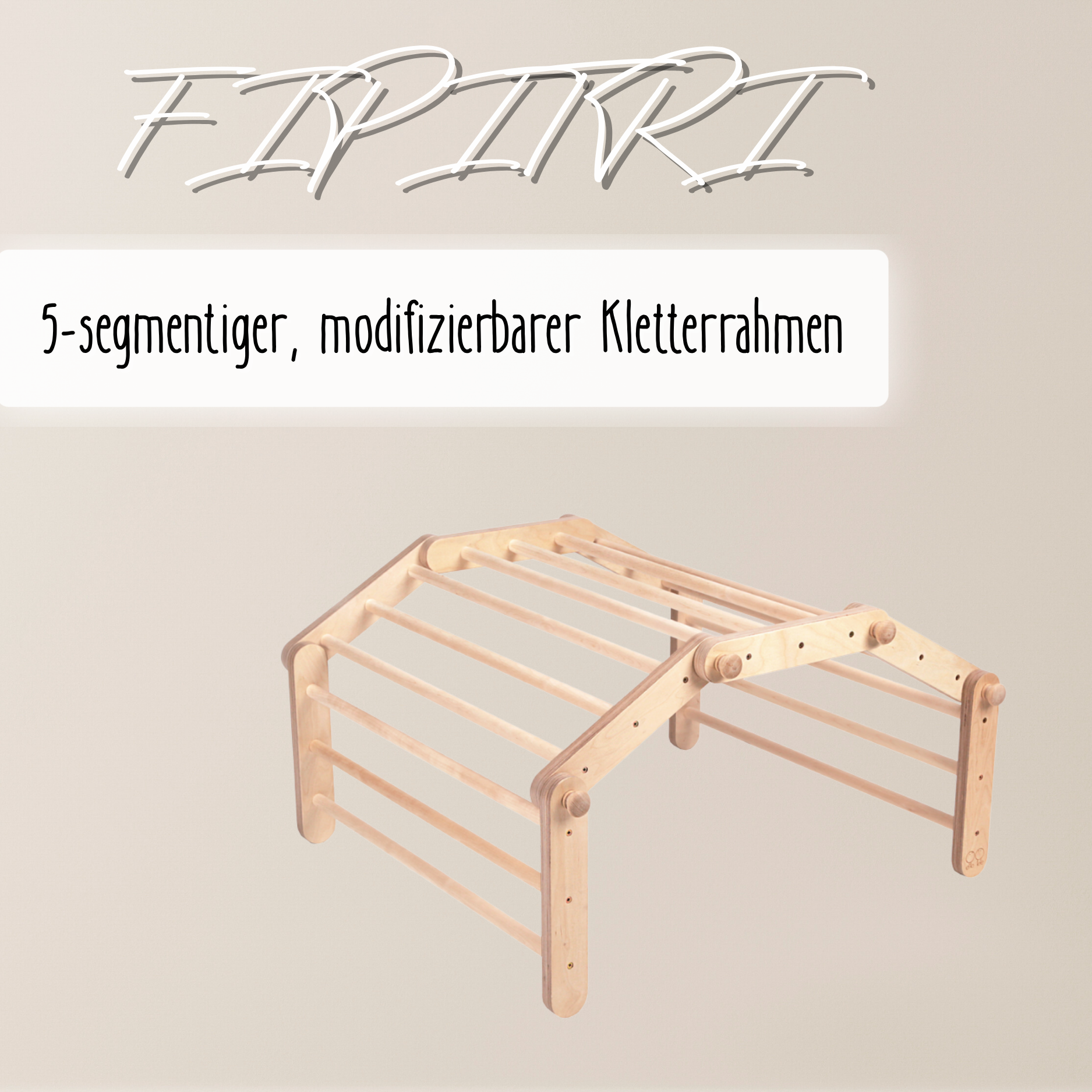 LIONHERZ FIPITRI triangolo arrampicata legno 5 segmenti no rampa