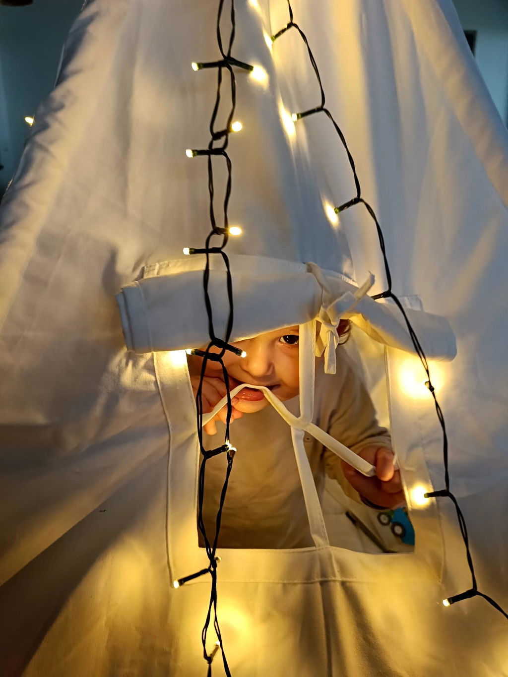 Lionherz Tipi tenda bambini cotone set base crema
