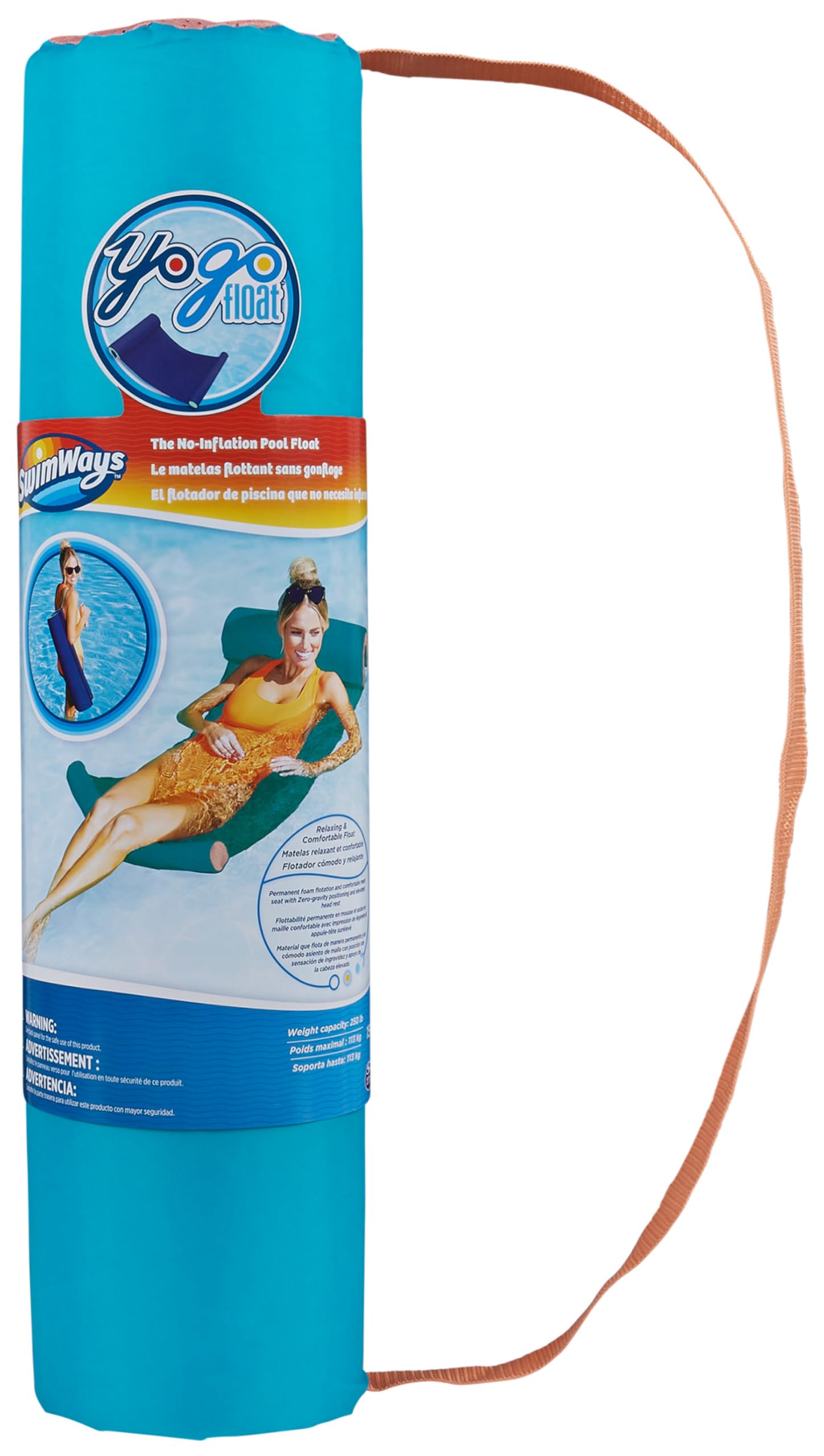 SwimWays Yogo Float Materassino Piscina Arrotolabile