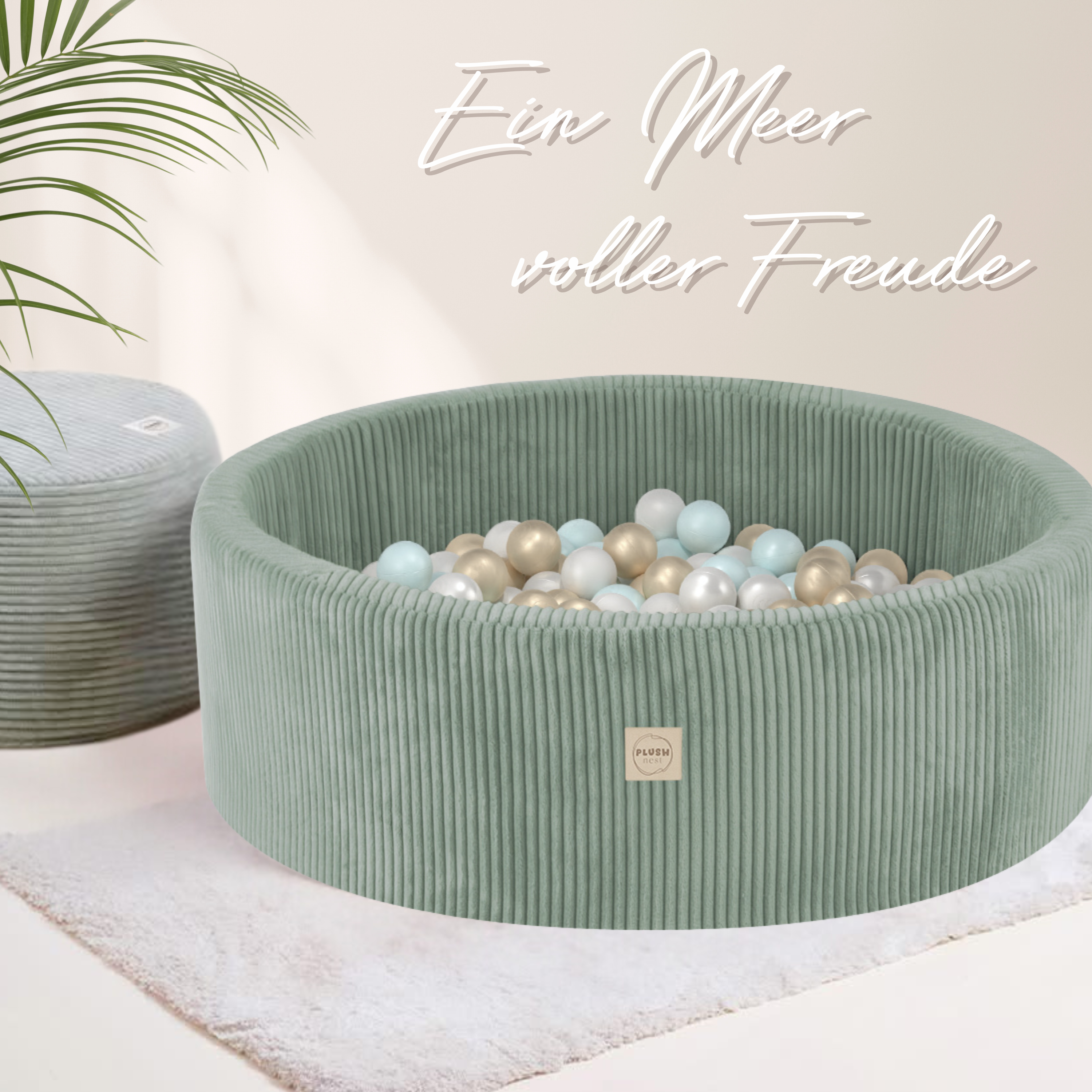 Lionherz Bally Pool piscina palline 90x30 200 palline salvia/menta