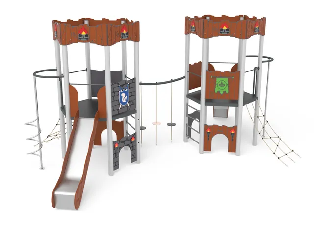 Pozza 1865 Giulietta e Romeo Medieval struttura gioco bimbi