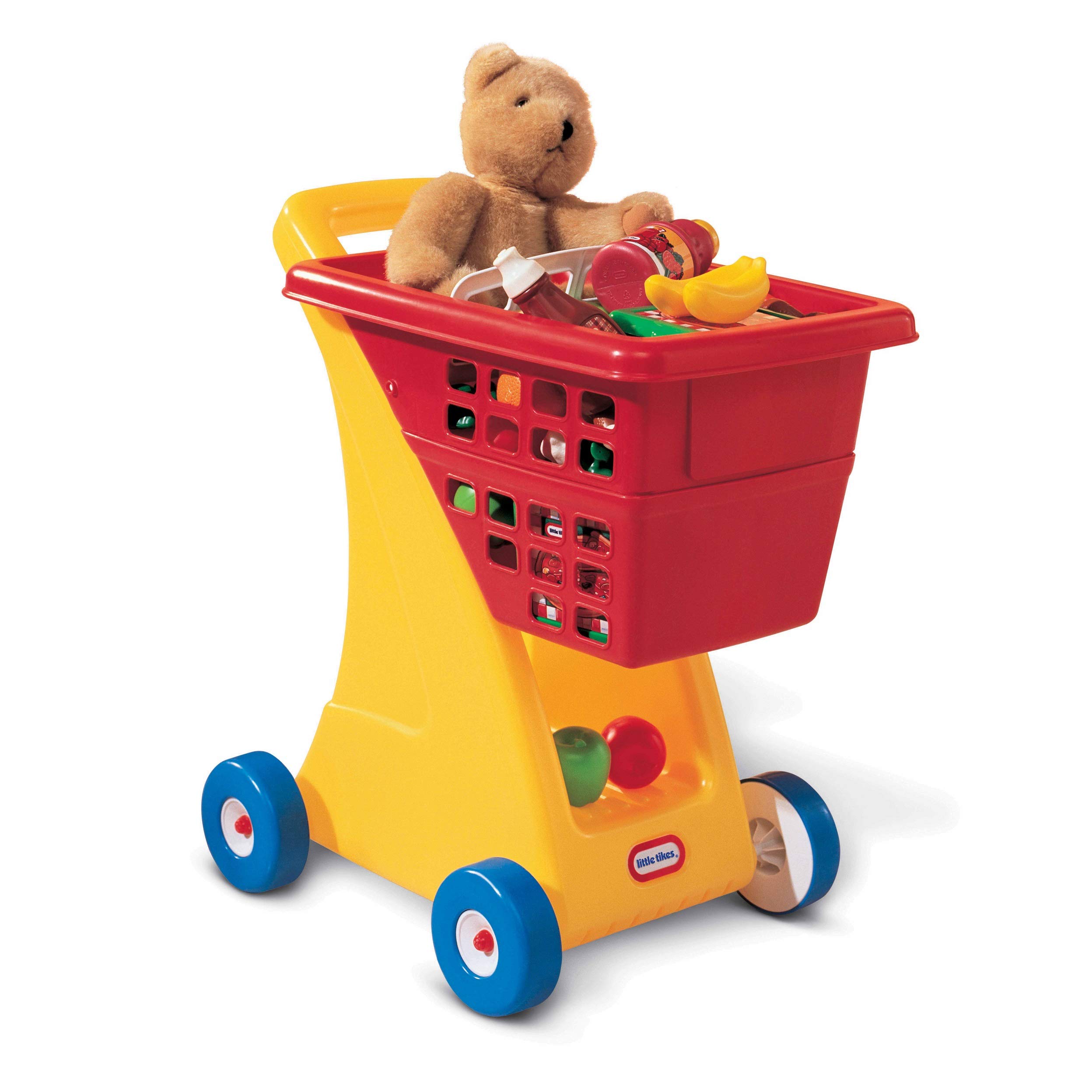 Little Tikes Pretend Play carrello spesa bambini giallo rosso