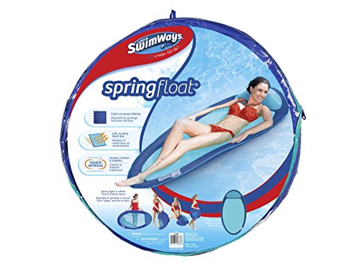 Swimways Spring Float sedia galleggiante blu/aqua con rete