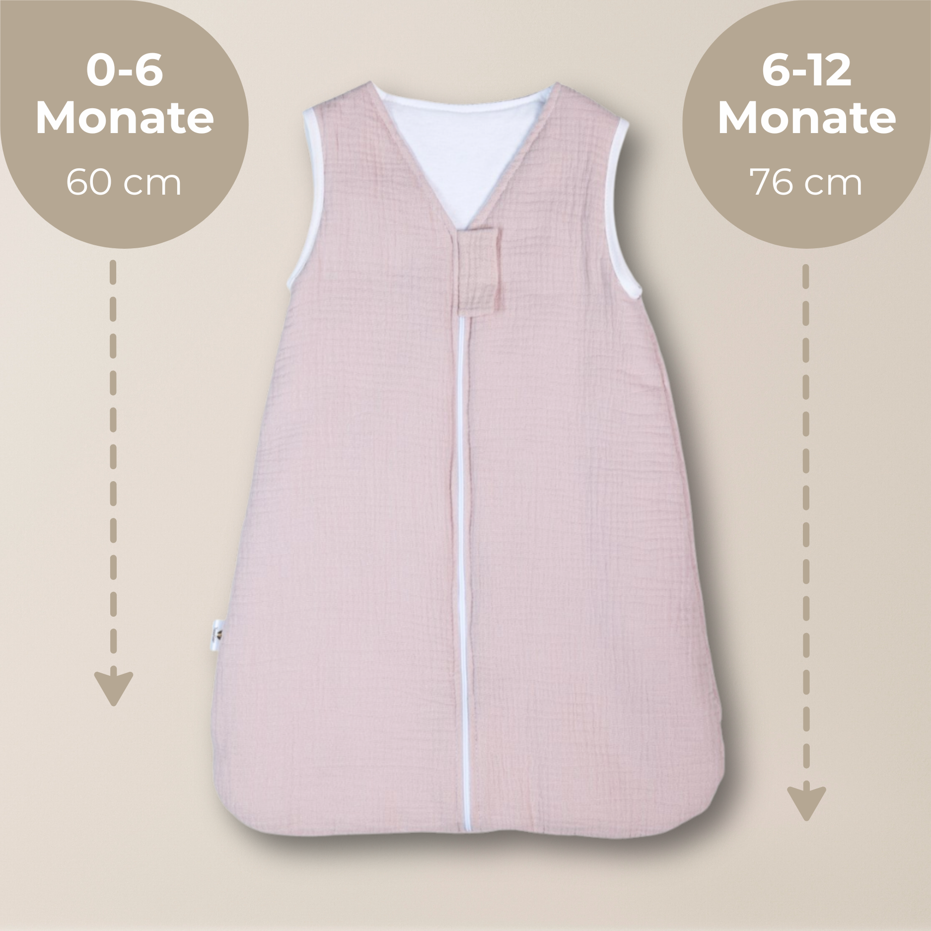 Lionherz YappySnug sacco nanna neonato mussola salvia 1.5 TOG 0-6 mesi