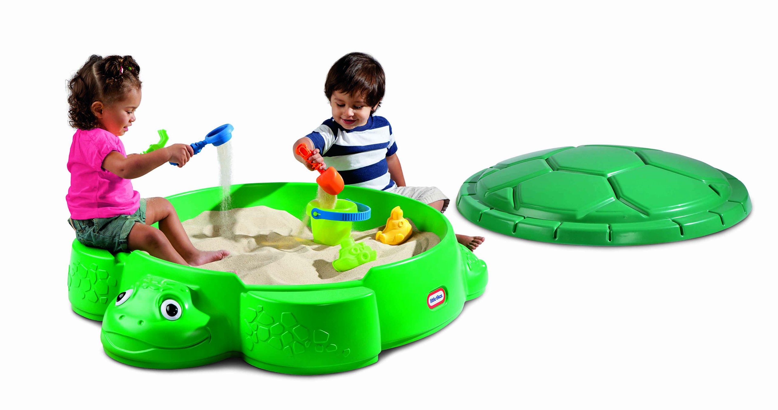 Little Tikes Tartaruga sabbiera giardino con coperchio