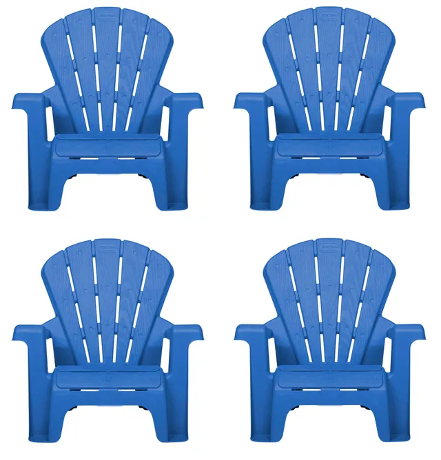 Little Tikes Furniture sedie da giardino blu confezione 4 pezzi