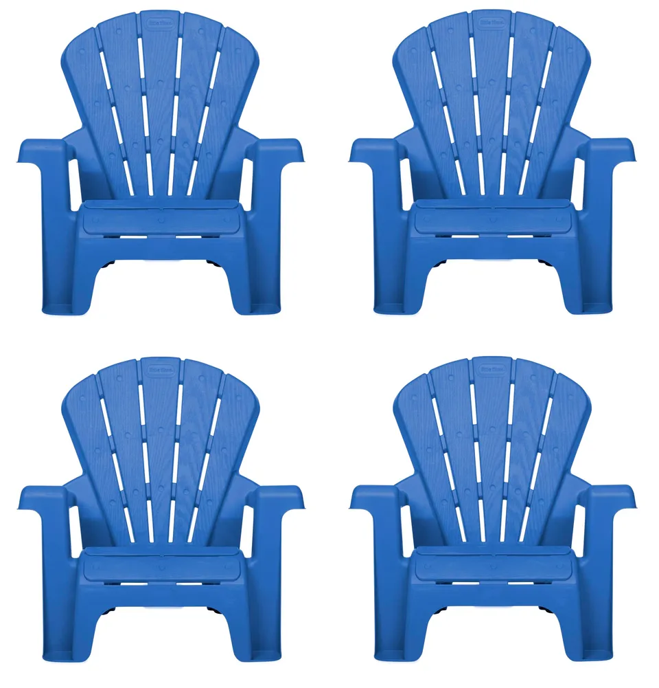 Little Tikes Furniture sedie da giardino blu confezione 4 pezzi