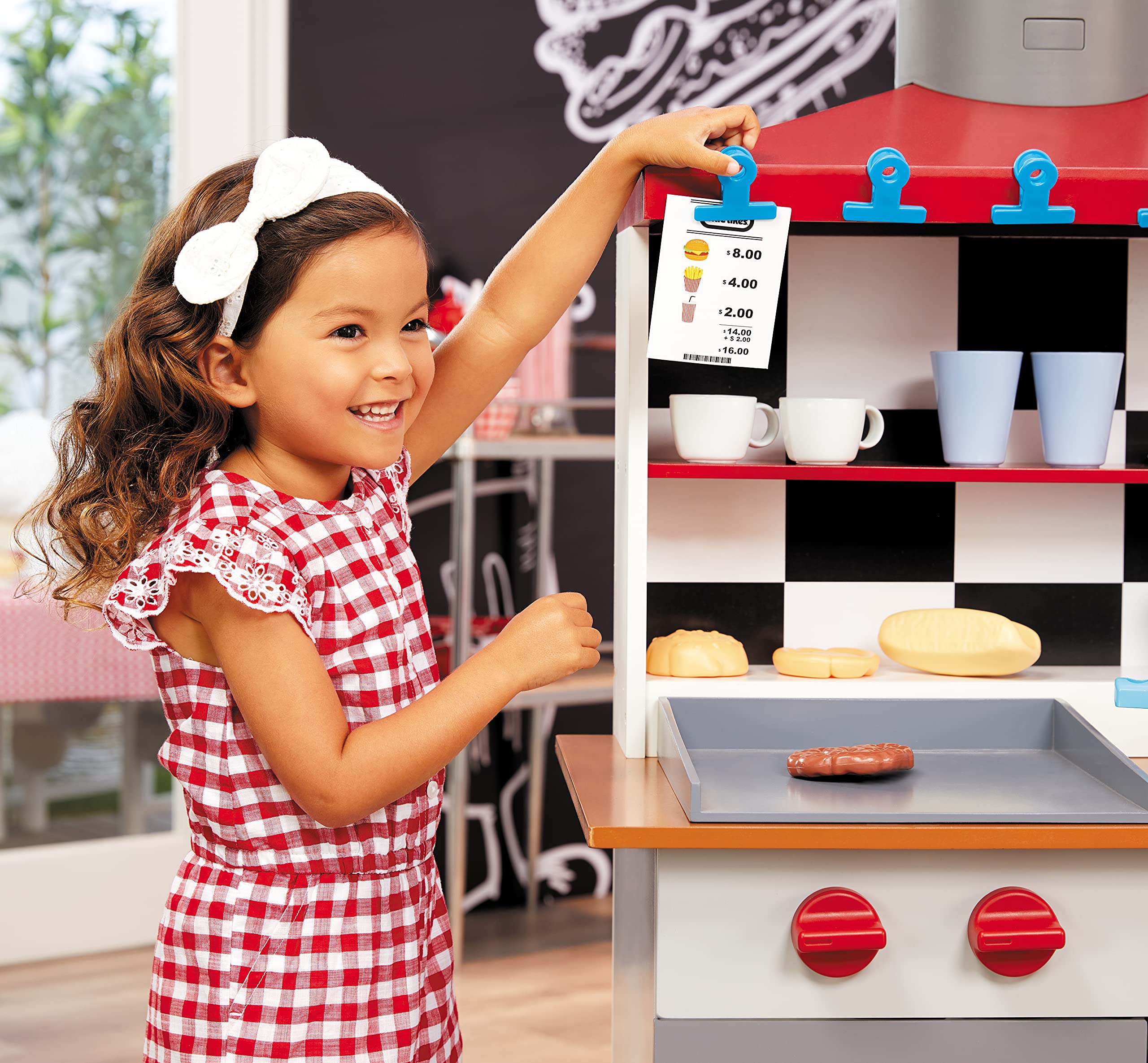 Little Tikes Real Wood Ristorante Drive-Thru Cucina Legno 40 Pezzi