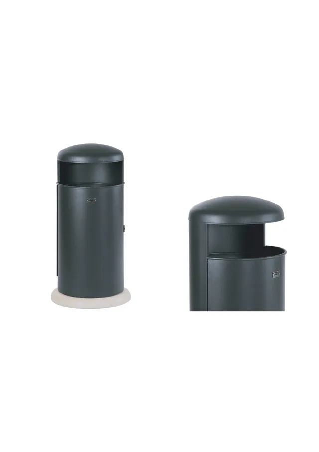 Pozza 1865 Arredo Urbano Cestone Elmo cestino acciaio esterno